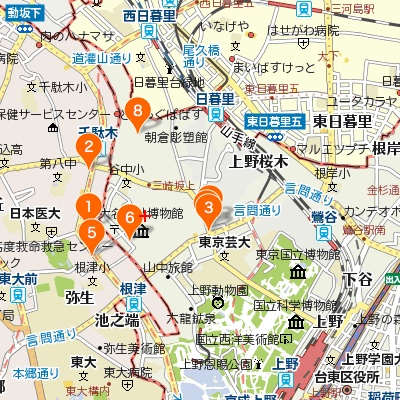 谷中・千駄木・根津のカフェマップ400